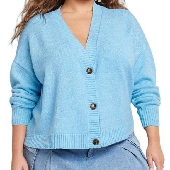 Women's Slouchy Button-Front Cardigan | Wild Fable | XXL - Picture 10 of 10